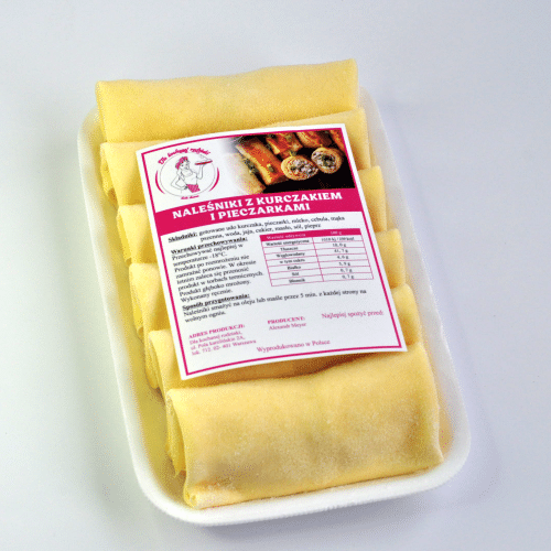 Naleśniki z kurczakiem i pieczarkami (mrożone) 500g