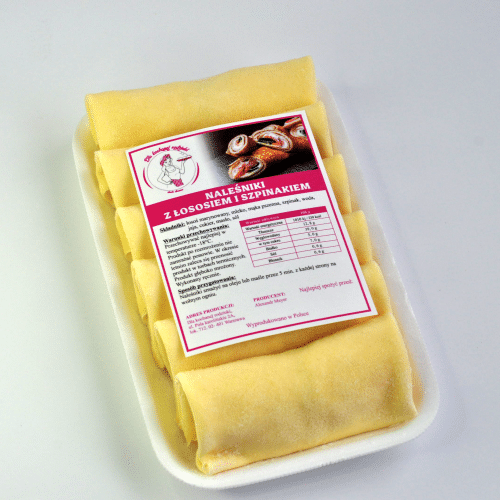 Naleśniki z łososiem i szpinakiem (mrożone) 500g