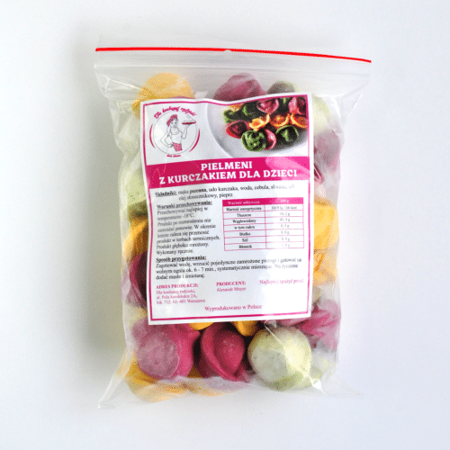 Pielmieni z kurczakiem dla dzieci (mrożone) 500 g