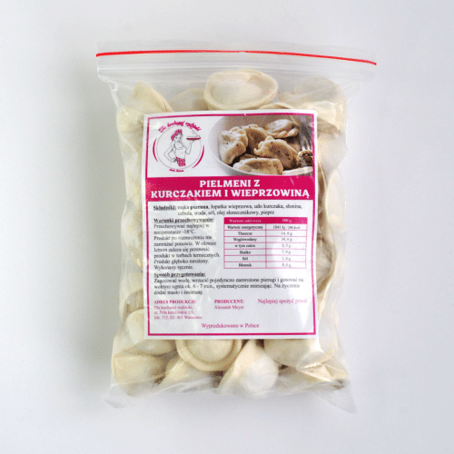 Pielmieni z kurczakiem i wieprzowiną (mrożone) 500 g