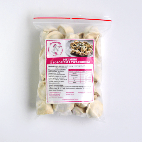 Pielmieni z łososiem i twarogiem (mrożone) 500 g