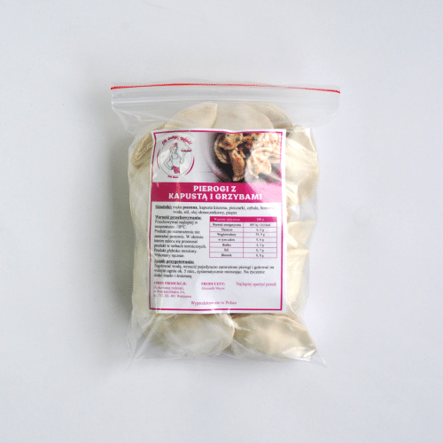 Pierogi z kapustą i grzybami (mrożone) 500 g