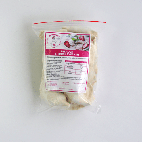 Pierogi z truskawkami (mrożone) 500 g
