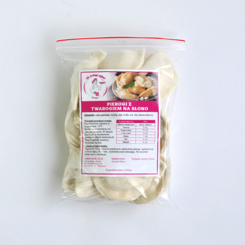 Pierogi z twarogiem na słono (mrożone) 500 g