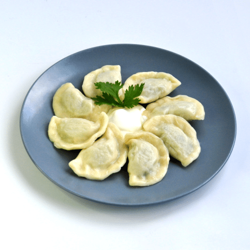 Pierogi z ziemniakami i pieczarkami