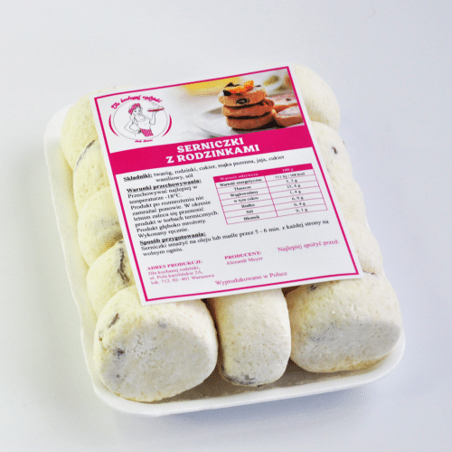 Serniczki z rodzynkami (mrożone) 500 g