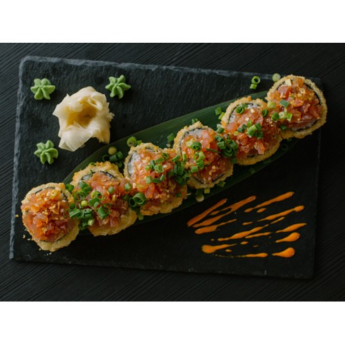 Rolka w tempurze z tatarem