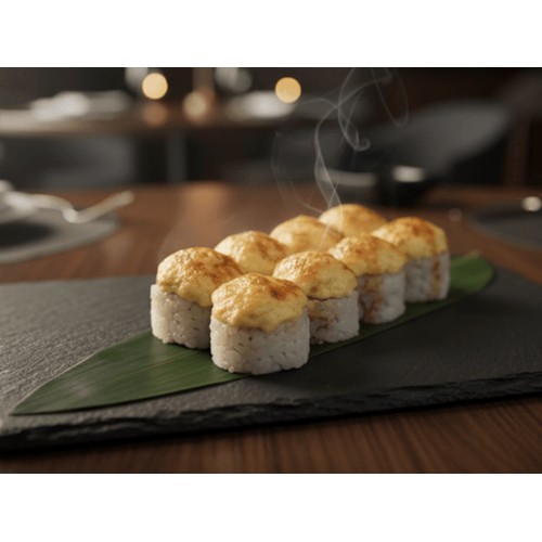 Zapiekany z krewetkami