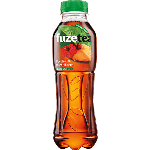 FuzeTea brzoskwiniowa z czarną herbatą i hibiskusem 0,5l