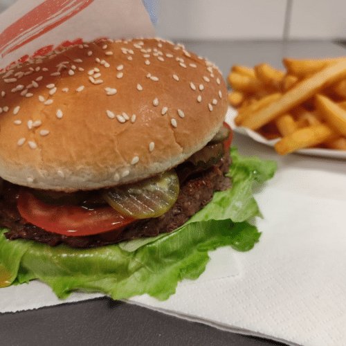 Hamburger w zestawie