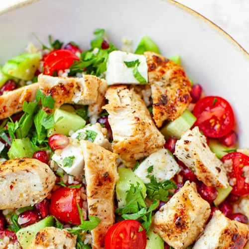 Sałatka z kurczakiem curry