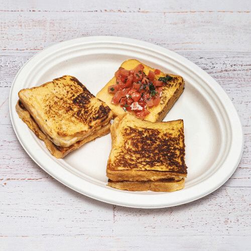 Tosty z pomidorem, bazylią i czosnkiem 3 szt.