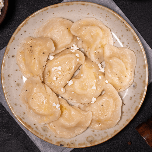 Pierogi z serem na słono