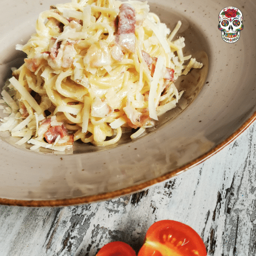 Spaghetti con Pancetta (a'la Carbonara)