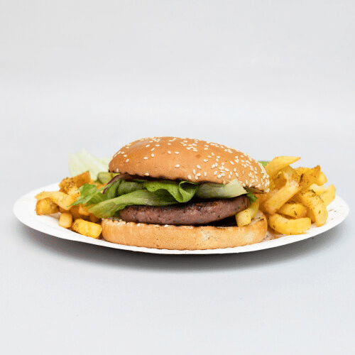 Hamburger zestaw z frytkami