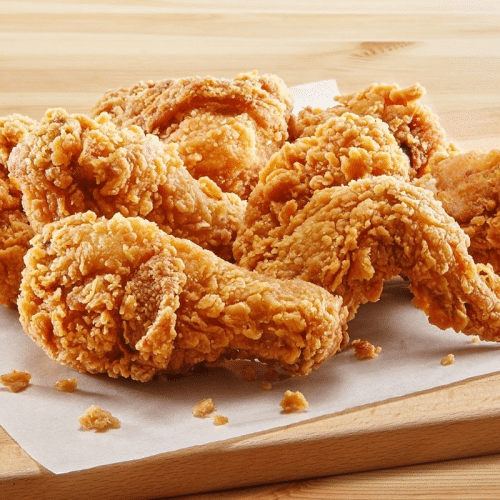 6 skrzydełek i frytki