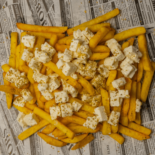Frytki z oryginalną grecką Fetą (Vege)