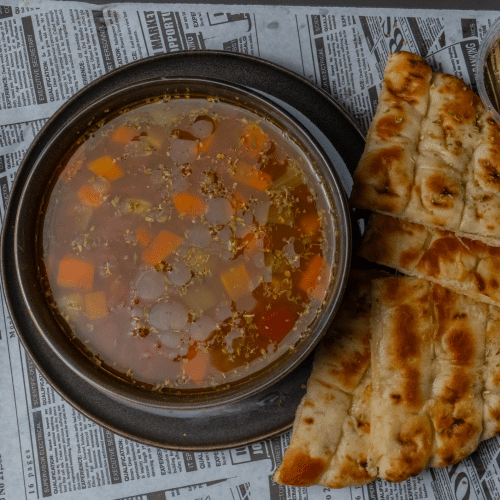 Grecka zupa z soczewicy (Vege)