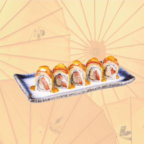 Caterpillar Roll z truskawką (5 szt.)
