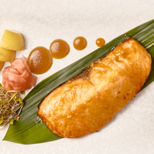 Łosoś den miso