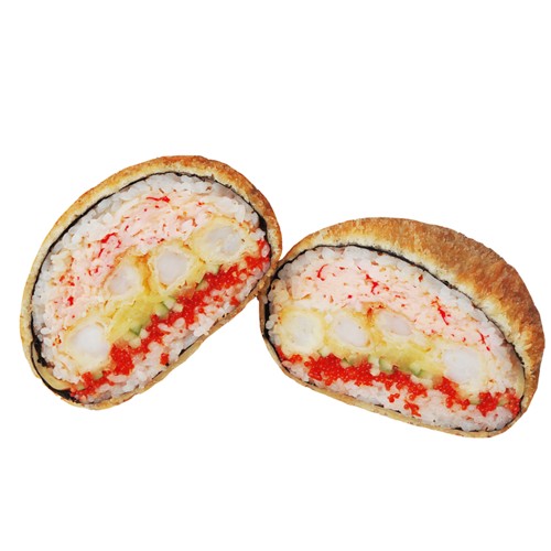 Sushi-Burger z krewetkami w tempurze