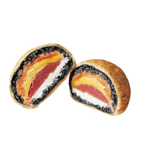 Black Hero burger losoś-tuna