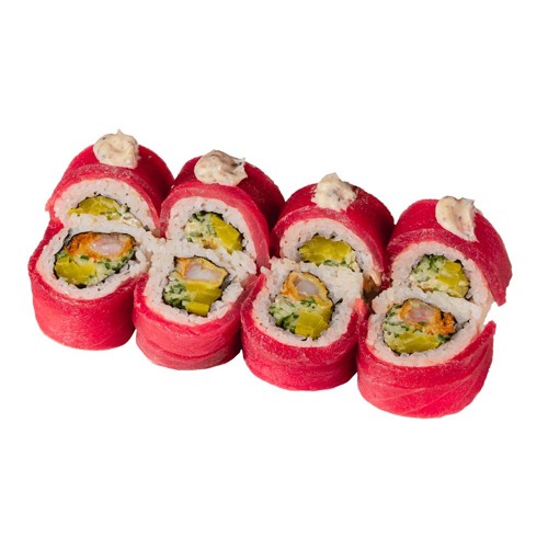 Roll tuńczyk z sosem truflowym