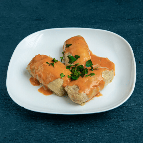 Gołąbki z mięsem wieprzowym i ryżem