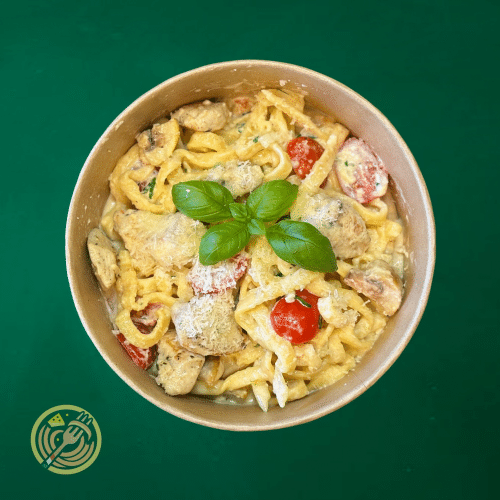Pasta con pollo