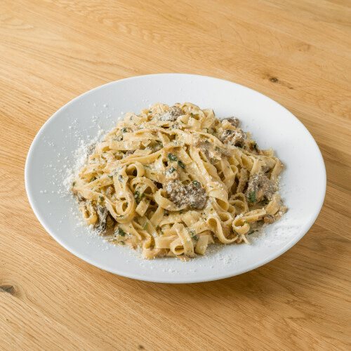 Makaron z podgrzybkami