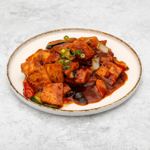 Duszone tofu z warzywami