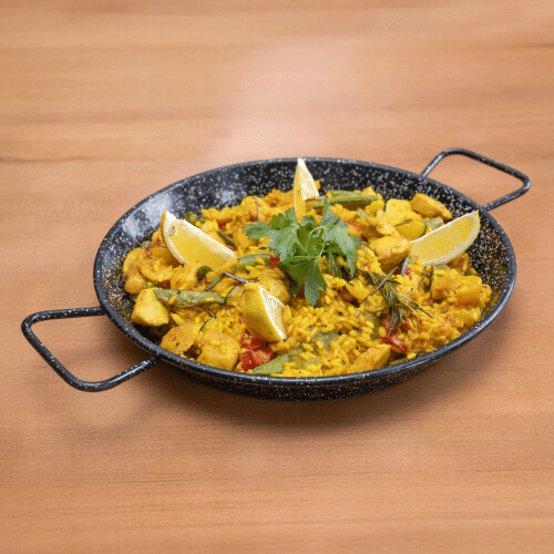 Paella z kurczakiem dla dwojga