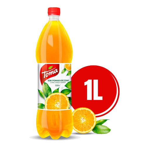 Sok pomarańczowy Toma 1L
