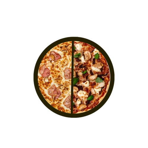 PIZZA PÓŁ NA PÓŁ