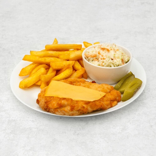 Kotlet panierowany z kurczaka po królewsku