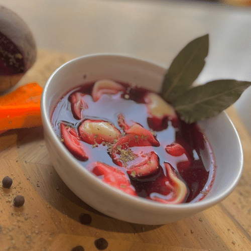 Barszcz czerwony z uszkami