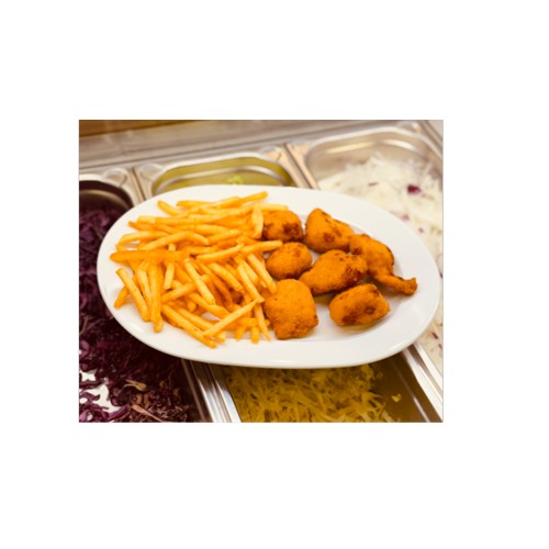 Nuggetsy (7 szt.) + frytki