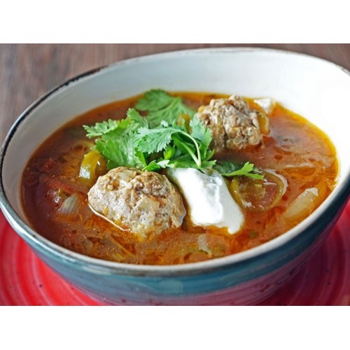 Sopa de Lima con Albondigas
