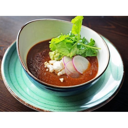 Pozole Rojo z owocami morza