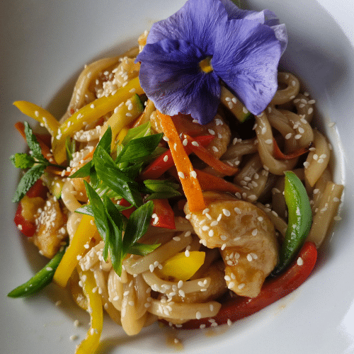 Makaron Udon z kurczakiem